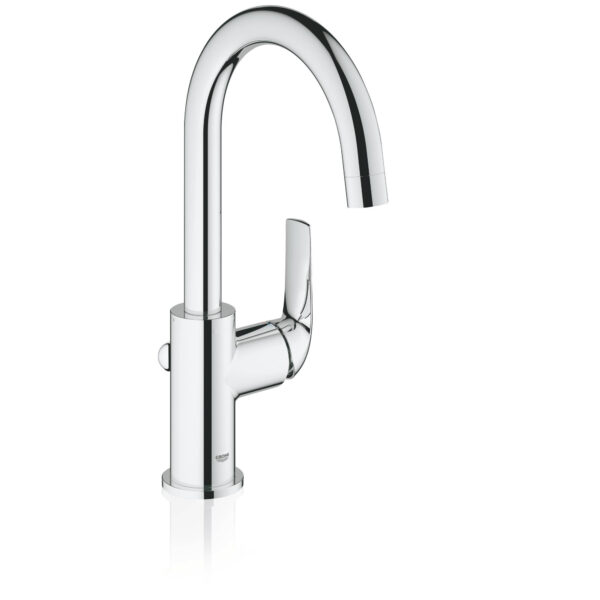 Смеситель для раковины GROHE BauCurve со сливным гарнитуром, L-Size, хром (23090000)