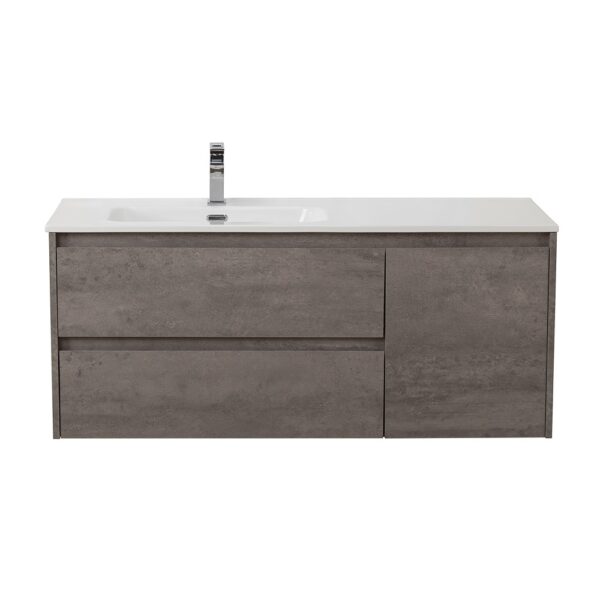 База под раковину подвесная BelBagno KRAFT-1000-2C-1A-SO-CG-L Cemento Grigio