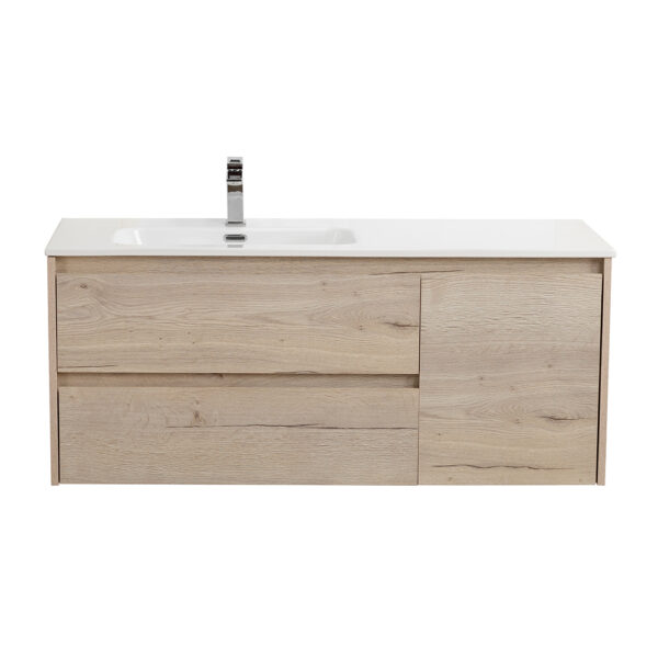 База под раковину подвесная BelBagno KRAFT-1000-2C-1A-SO-RGB-L Rovere Galifax Bianco