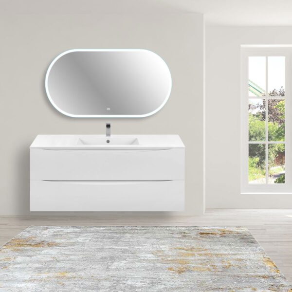 База под керамическую раковину Mia 1200 подвесная, 2 выкатных ящика soft close, G.White
