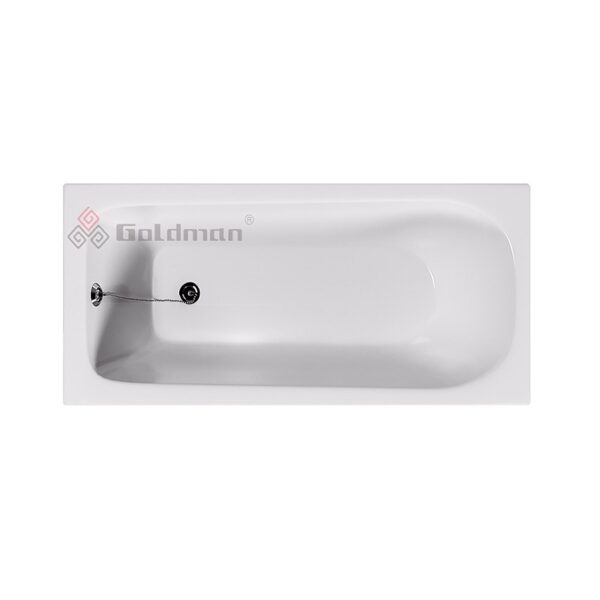 Ванна чугунная Goldman Classic 130х70х40, с ножками, без ручек