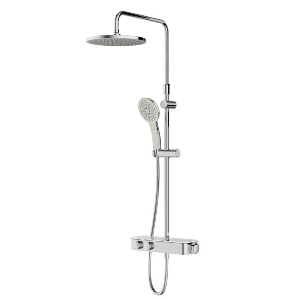 F0750A400 Inspire V2.0, душевая система, набор: см-ль д/душа с термостатом, верхний душ d 250 мм, ру